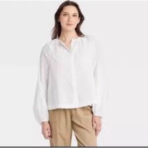 Target White Button Down Shirt for Women